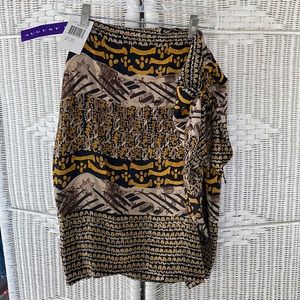 August Silk wrap skirt